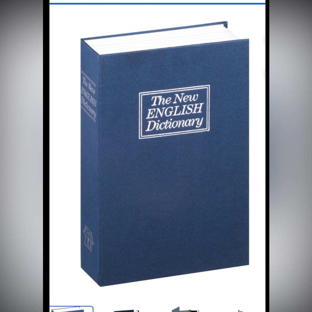 The new English Dictionary Safe with key